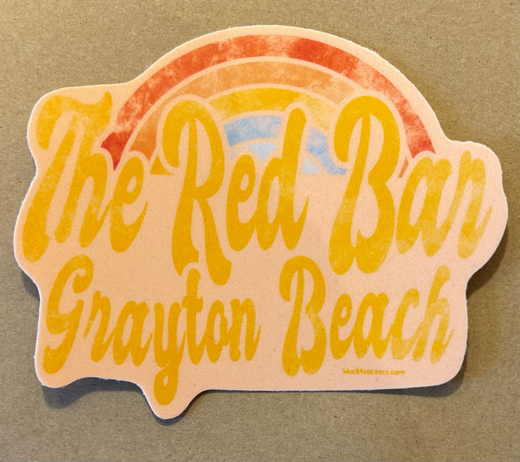 Orange Rainbow Sticker